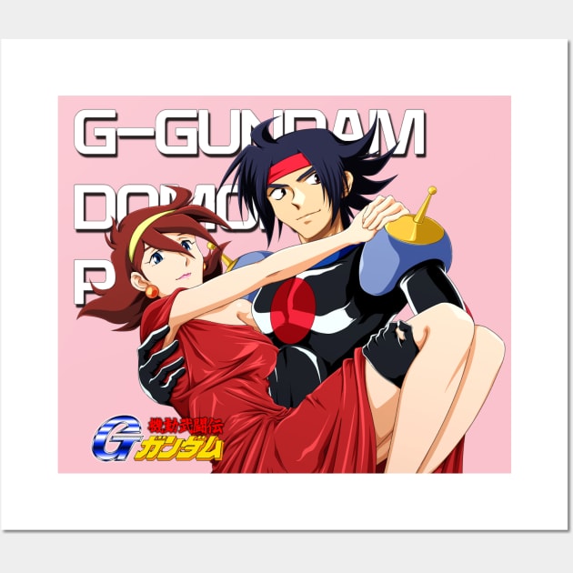 Domon x Rain G-Gundam Last Episode Wall Art by Celestial Crafts